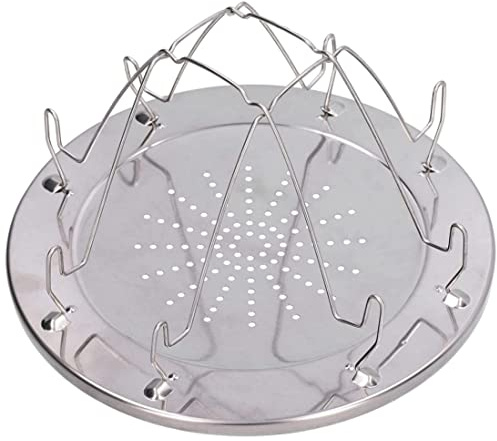 Lawnrden Toastständer, Camping-Toaster für Gasherd, zusammenklappbar, Campingkocher, Toaster, tragbar, Edelstahl, 4 Scheiben, Propan-Brotständer, Halter für Camping, Angeln, Wandern