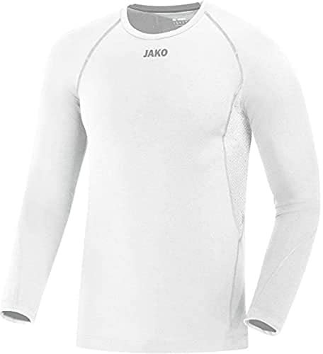 JAKO Herren Compression 2.0 Longsleeve, Weiß, M EU