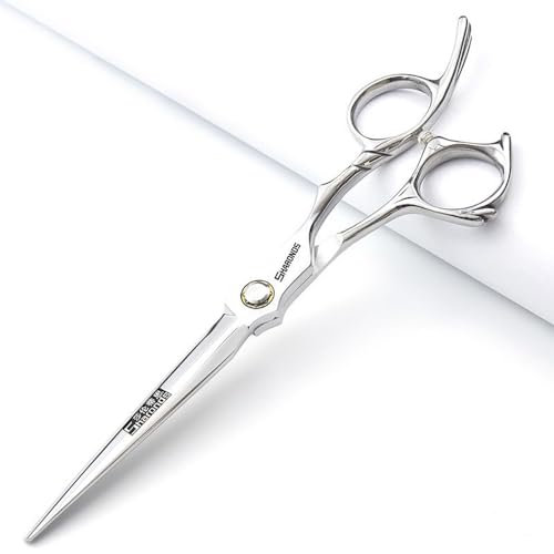 6/6.5-Zoll Sharonds Haarschneider, professionelle japanische 440C Schneideschere, effiziente Schere, Schere, Kammeinsteller (6-Zoll flache Schere)