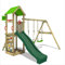 FATMOOSE Parco giochi in legno KiwiKey Kick XXL giochi da giardino per bambini, casetta da gioco con altalena SuperSwing e scivolo