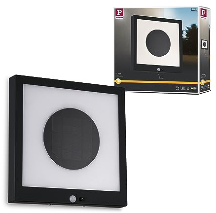 Paulmann 94263 LED Taija Solar Panel Outdoor luminaire incl. 1x1.2 watt IP44 Splash-Water Protected Anthracite Garden Lighting Plastic Warm White 3000 K