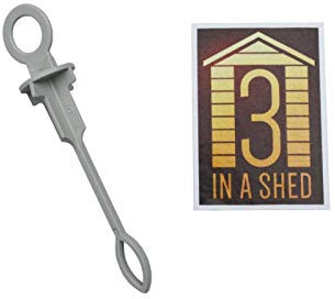 3 IN A SHED Universal Plastic Fridge Freezer Defrost Cleaning Hand Drain Hole Plunger Device