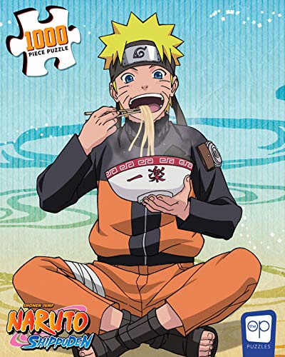 USAOPOLY Naruto Ramen Time Puzzle, 1000 Teile, offizielles Naruto-Produkt, Sammlerstück mit Naruto Uzumaki aus der Anime-Show und Manga
