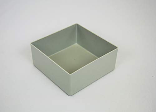 FLEXMO | 20 Stück Einsatzkasten grau | Einsätze für Sortimentskoffer | Werkzeugeinlage| Boxenset grau | Werkzeugkofferset | Sortierbox | Schubladeneinsatz | 152x152x67mm