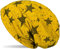 styleBREAKER Unisex Stoff Beanie Mütze mit Sterne Splat Style Print, Leichte Longbeanie mit Farbspitzer Muster 04024185, Farbe:Curry