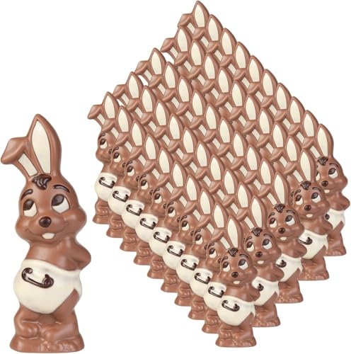 50x 90gr. Schokohase sitzend/Osterhase/Schokolade/Osterschokolade/verschiedene Figuren zur Auswahl/Ostern