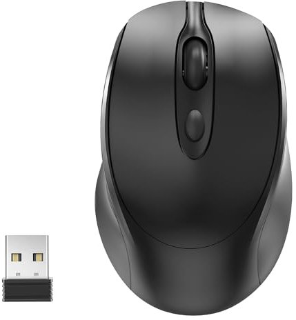 Wireless Mouse Jiggler,2-in-1 Mouse Mover Keep Computer Alive Undetectable,Silent Mouse for Home Working Office Meeting Usage