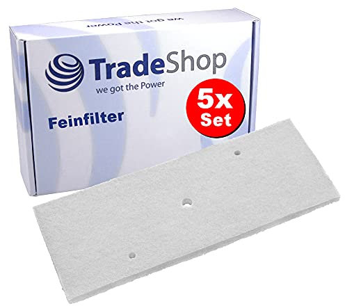 5x Trade-Shop kompatibel mit Feinfilter/Schwammfilter/Schaumfilter/Sockelfilter Panasonic Wäschetrockner NH-P80 NH-P80G1 NH-P80G2 ersetzt ANH300-4870