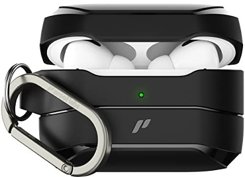 Proof Labs S10 Flexshell, custodia per Apple AirPods Pro di prima generazione, adatta per ricarica wireless, colore: nero