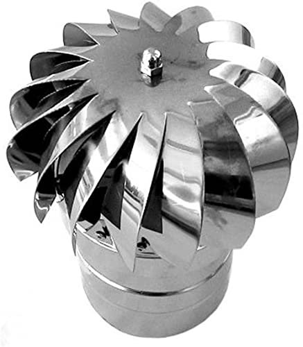 FUMAIOLO GIREVOLE TONDO Ø CM.20 TESTA RADIANTE IN ACCIAO INOX