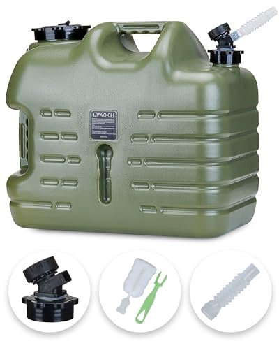 UPWOIGH Water Jug,19L Camping Water Container,Truly No Leakage Water Storage,Military Green Water Tank,BPA Free Water Containers for Outdoors Hiking