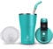 Ideus Tumbler with Lid and Straw | 14 oz Travel Tumbler | Double Wall Stainless Steel Insulated Coffee Tumbler | Perfect for Hot or Iced Coffee | Gifts for Girls Women Men | Sky Blue
