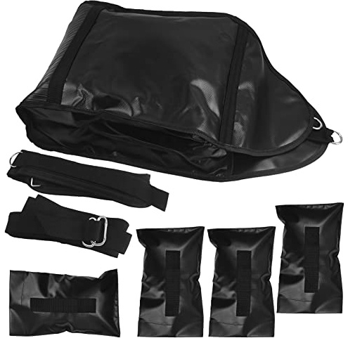 Foxtell Verstellbarer Gewicht Schlitten Trainer, Sandsack Schlitten Trainer Widerstand Schlitten Trainer für Sprinter Speed Training mit 4 Gewicht Sandsäcken