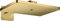 hansgrohe AXOR ShowerSolutions Kopfbrause 460/300 3jet, Brausearm, Rosette, 35276990, Farbe: Polished Gold Optic