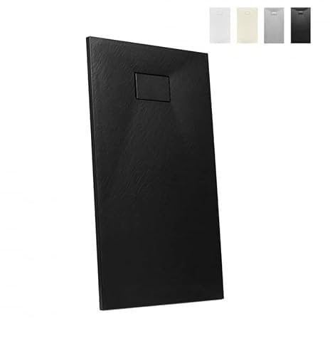 Produce Shop Piatto Doccia Filo Pavimento Resina Rettangolare 120x80 Stone - Nero