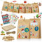 DazSpirit Adventskalender Zum Befüllen, 2024 DIY Adventskalender set Kinder & Erwachsene, Weihnachtskalender Adventskalender zum Selber Befüllen, Adventskalender Füllen mit Adventskalender Tüten