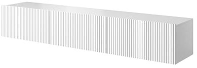 bogart Hängend TV-Schrank Nicole 200 cm mit gefräster Front Hochwertiges MDF Lowboard Schrank TV Tisch Sideboard Kommode Hi-Fi Fernsehtisch, TV-Möbel