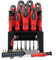 TUULKIT 21 Piece Screwdriver Set | Magnetic Screwdrivers with Stand | Assorted Bits | Cushion Grip Screwdrivers | Screwdriver Set for All Your DIY Tasks | Magnetic Tips