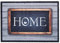 Hochwertige Brush Fußmatte Haustür - Home Schild 50x70cm - rutschfeste Schmutzfangmatte wetterfest - außen Fussmatte innen - Waschbare Türmatte robust