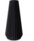 Moderne Deko-Vase, 20 cm Hoch, Schwarz, PLA 3D-gedruckt, für Tischdeko, Pampasgras, Trockenblumen, leicht zu reinigen, Zeitloses Design, für Esstisch und Büro (20 cm Hoch)
