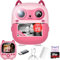 CILSER Kids Camera Instant Print,Halloween Christmas Birthday Gifts for Girls Boys,Mini Toddler Selfie Digital Cameras with Thermal Film Waterproof Paper,Portable Toy 4 5 6 7 8 9 10 Year Old Girl-Pink