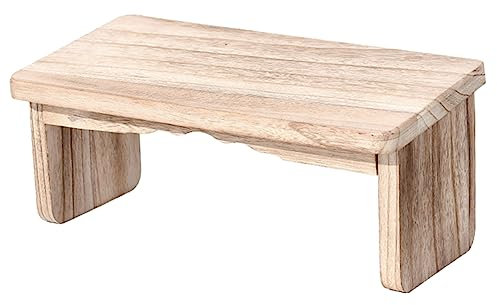 KITANDOVE Gepolsterter Hocker Kniebank Zen-holzhocker Meditationsmöbel