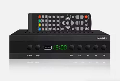 Ricevitore TDT HD 2024 Spagna, Sintonizzatore TDT HD con registratore, Decoder DVB-T2,1080p/i, USB, HDMI, spina