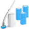 CENBEN Disposable Toilet Cleaning Brush with 32 Refills, Disposable Toilet Brush with Holder, Disposable Toilets Cleaner System,Toilets Cleaning Brushes for Bathroom Bathtub Sink