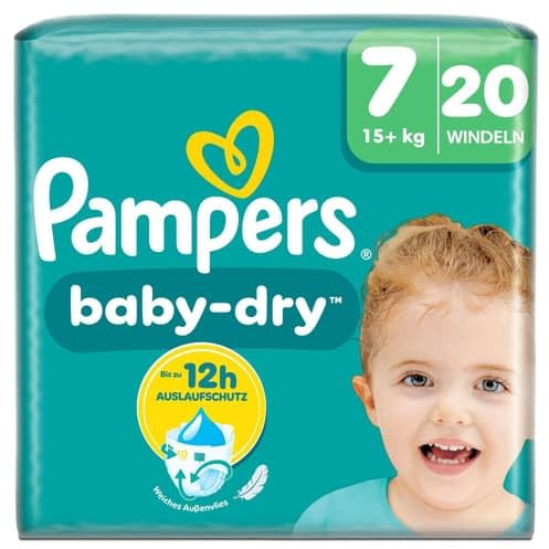 Pampers Baby-Dry Windeln Gr.7, Single Pack, 15+kg (20 piece)