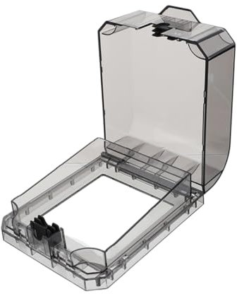HOMSFOU 1juego Cubierta Para Enchufes De Exterior Tapa De Exterior Protección Efectiva Para Interruptores y Enchufes Para y