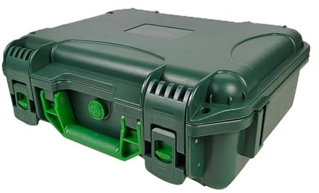 Harilla Protector Hard Case Tool Box Repair Tool Lock Box Container Outdoor Equipment Carry on Travel Handheld Multifunctional, Green