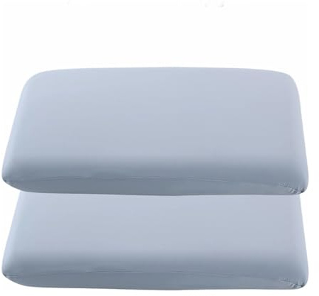 BESTORI 2er Set kühlender Kissenbezug Atmungsaktiv 42 x 65 cm Abkühlung Sommer Weiche Kissenbezüge für Haar und Haut, Grau