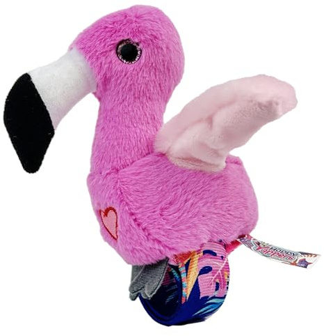 Rainbow Designs Happy Yappers Flamingo USB Interactive Plush Bird | Repeats speech, sings, flaps wings, USB rechargeable, interactive play