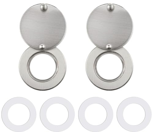 JLEivvi 2 Set Peep Hole Covers Front Door Viewer Peephole Cover for Hotel and Apartment Anti Peeping Guard with Self-Adhesive Mounting