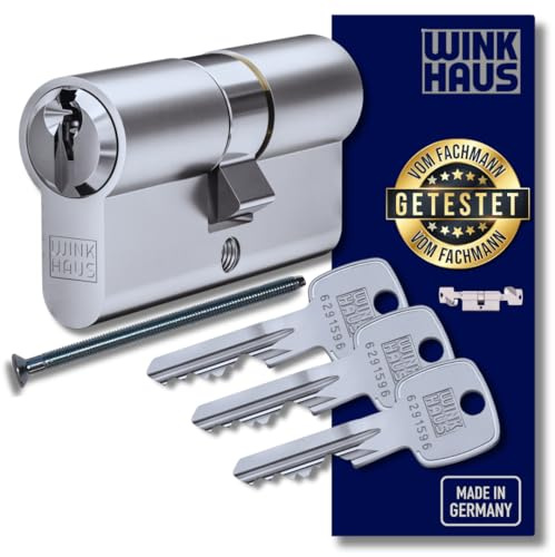 Winkhaus X-Pert Profil-Doppelzylinder, Beidseitig Schließbar - Hochwertiger Schließzylinder mit Bohr- & Ziehschutz (SKG**) | DIN en 1303 & 18252 Zertifiziert | Made in Germany - Seit 1854