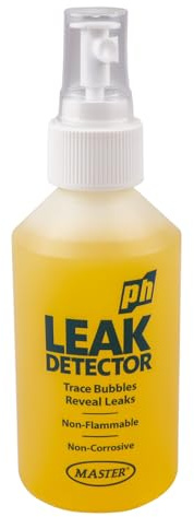 PH Master Lecksuchspray - Blasenleckerkennungsflüssigkeit für Gas- und Luftsysteme, nicht brennbar und nicht korrosiv, 250 ml