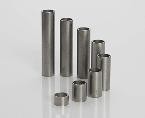 Edelstahl Distanzhülsen, Abstandshülsen – ohne Innengewinde, M6 Schrauben beweglich durchsteckbar – 8 x 6.4 x 0.8 mm (Außen x Innen x Wandstärke) – 10 Stück, Länge 10 mm