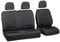 Canter Sitzbezüge - Set 1+2 - Farbe Premium Schwarz gepresstes Karomuster