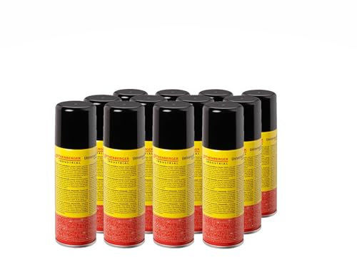 ROTHENBERGER Industrial 12x Nachfüllgas je 100 ml Feuerzeug Gas inkl. 5 x Adapter für wiederbefüllbare Feuerzeuge und Kleinlötgeräte