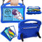 Bam Bino Space Suit [Rugged Kids Case] für Samsung Galaxy Tab S5e 10.5 | Entworfen in Australien, für Kinder | Stylus-Halter, Displayschutzfolie, Gurt (Galactic Blue)