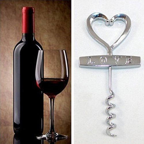 WanBeauty Apribottiglie Cuore Di Amore Vino Cavatappi Vite Di Sughero Festa Di Nozze Bomboniera Festa Utilizzata In Cucina Ristorante Chateau E Bar