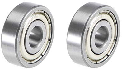 sourcing map 2 Stück 625ZZ Rillenkugellager 5mm x 16mm x 5mm Kugellager Bearing Skateboard Bearings Skateboard Kugellager Rollenlager Doppelgeschirmt Chromstahl P5(ABEC5)