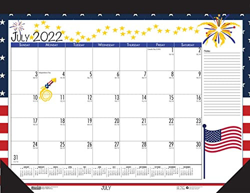 House of Doolittle 2022–2023 Monatlicher Saison-Schreibtischunterlage-Kalender, akademisch, 55,9 x 43,2 cm, Juli – Juni (HOD1395–23)