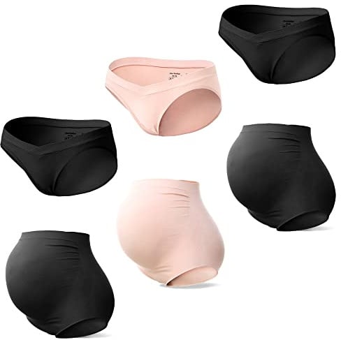 SUNNYBUY Culotte de maternité Taille Haute sans Couture pour Femme, Medium