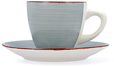 Quid Vita Morning Set De 2 Tazas Con Platillo 22cl Gres Apto Microondas