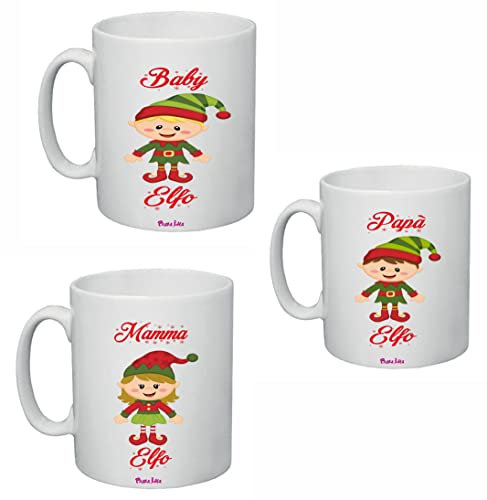 Regali Pazza idea Tazza Ceramica Mamma Baby - 8x10 cm - Ceramica Lavabile - Decorata con Frase - Regalo famiglia - Natale Famiglia