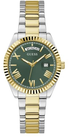 GUESS Damen Analog Quarz Uhr mit Edelstahl Armband GW0308L5