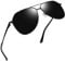 Joopin Schwarze Sonnenbrille Herren Retro Metallrahmen und Moderne Sonnenbrille Polarisiert Damen Groß Klassisch Unisex Sunglasses Men Women Für Autofahren (Voll Schwarz)