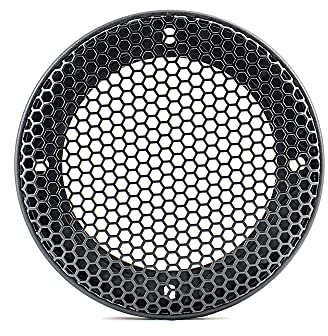 Ampire GCP165 16,5cm Lautsprechergitter/Grill mit Hexagon Waben Struktur | schwarz