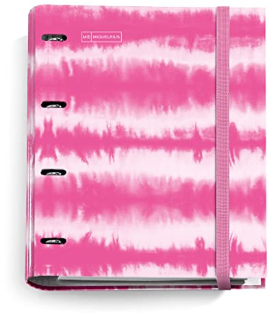Miquelrius - Notizbuch, 1 Farbstreifen, A4, 80 5 mm Rasterblätter, 90 g Papier, 4 Löcher, Hartkartoneinband, grüne Farbe